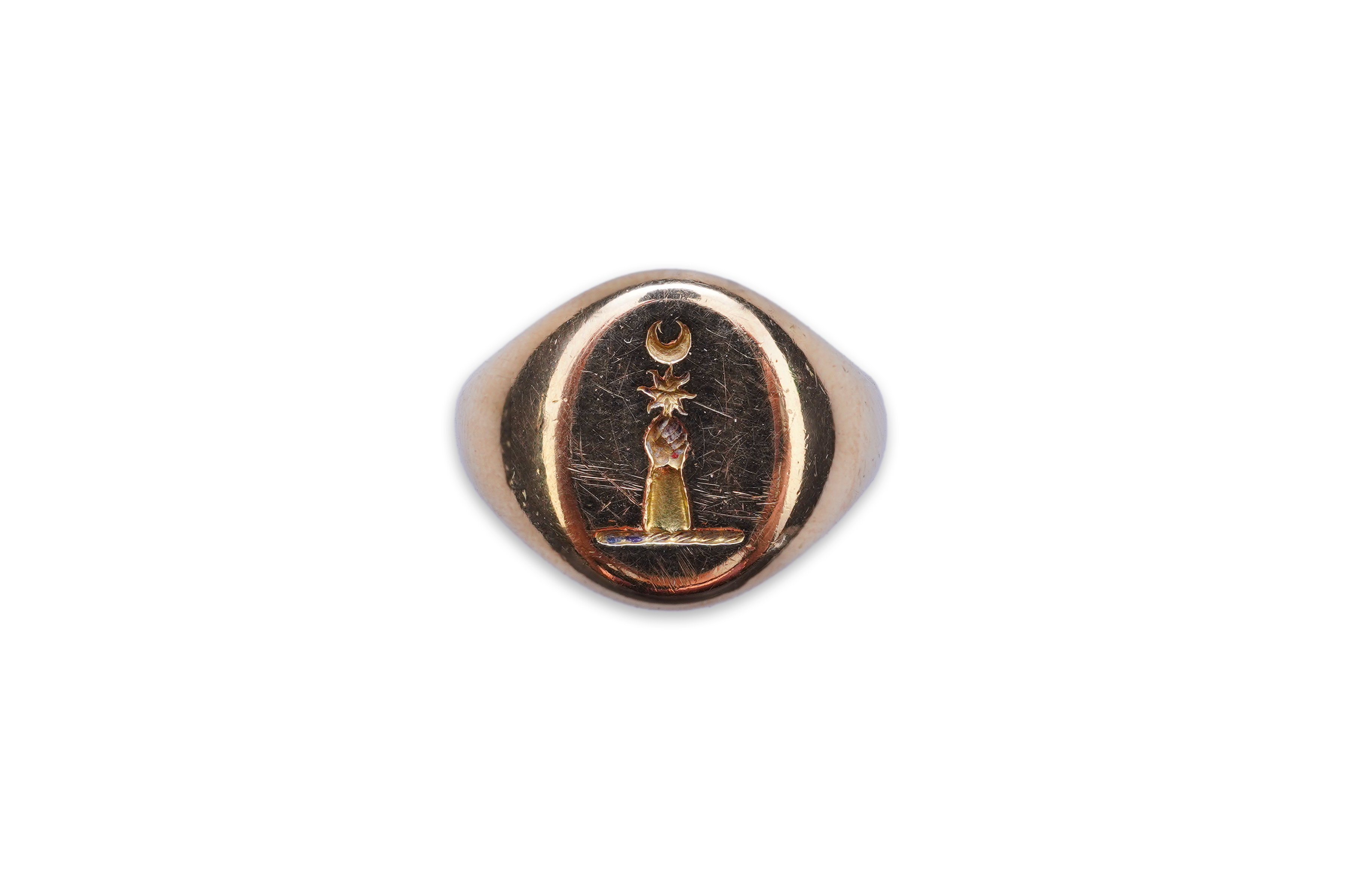A Victorian 18ct gold signet ring, circa 1890